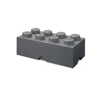 LEGO Room Copenhagen-Ladrillo de Almacenamiento de 8 espigas, Caja de almacenaje apilable, 12 l, Gris Oscuro, Color, One Size 40041754