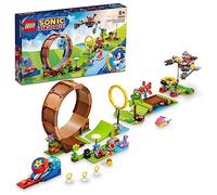 LEGO Sonic The Hedgehog - Juego de juguetes de construcción de desafío Green Hill Zone Loop de Sonic con 9 personajes de Sonic y amigos, regalo divertido para jugadores de 8 años y fanáticos jóvenes,