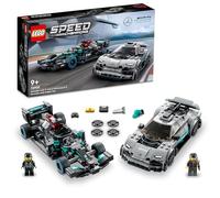 LEGO Speed Champion Mercedes-AMG F1 W12 E Performance y Mercedes-AMG Project One, Set de 2 Coches de Carreras de Juguete para Niños y Niñas de 9 Años o Más 76909