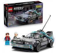 LEGO Speed Champions Máquina del Tiempo de Regreso al Futuro - Maqueta de Coche de Juguete con Minifiguras de Marty McFly y Doc Brown - Regalo para Niños y Niñas de 9+ Años y Fans de la Película 77256