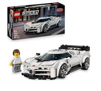 LEGO Speed Champions Hiperdeportivo Bugatti Centodieci - Kit de Maquetas de Coche de Juguete con Minifigura de Conductor - Regalo de Cumpleaños para Niños de 9+ Años 77240