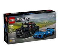 LEGO Speed Champions Jaguar Project 7 y Land Rover Defender 77264 | Juguetes para niños de 10+ años, maqueta con 2 coches de juguete y 2 minifiguras, regalo de cumpleaños, 740 piezas