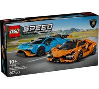 LEGO Speed Champions Lamborghini Revuelto y Huracán STO - Maquetas de Coches de Carreras de Juguete con 2 Minifiguras de Pilotos - Regalo de Cumpleaños para Niños de 10+ Años 77238