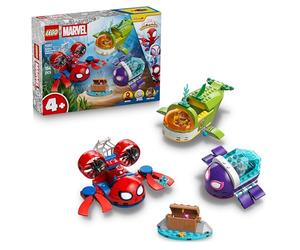 LEGO Spidey Spidey: Vehículos Submarinos 11207 | Juguetes para niños y niñas de 4+ años, 3 minifiguras incl. superhéroe de juguete, regalo de cumpleaños de Spidey, 154 piezas