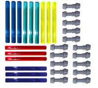 Lego Star Wars 15 Light sabres 5 colours (trans. dark blue) with grey hilts