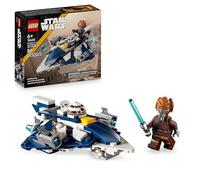LEGO Star Wars 75400 Microfighter: Caza Estelar Jedi de Plo Koon - Nave de Juguete con 2 Cañones Que Disparan - Minifigura con Espada Láser - Regalo para Niños 6+ Años y Fans de Las Guerras Clon
