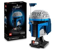 LEGO Star Wars 75408 Jango Fett Helmet - Mandalorian Model Kit for Adults - Building Set Incl. a Stand, Nameplate & Adjustable Rangefinder Antenna - Gift for Attack of The Clones Fans