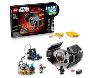 LEGO Star Wars 75421 Smart Play: The Tie Fighter de Darth Vader - Juguete Interactivo Todo en uno con Smart Ladrillo, Etiqueta, Minifigurita & Cargador - Idea de Regalo para niño, niña a Partir de 8