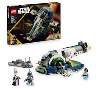 LEGO Star Wars 75433 Nave Estelar de Jango Fett - Nave de Juguete con Alas Que Rotan y 3 Minifiguras Inc. Boba Fett - Regalo para Niños de 9+ Años Fans de El Ataque de los Clones