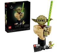 LEGO Star Wars 75438 Yoda Bust - Display Model Kit for Adults w/Green Lightsaber & Collectible Jedi Master Minifigure - DIY Shelf or Room Decor - Gift Idea for Attack of The Clones Fans