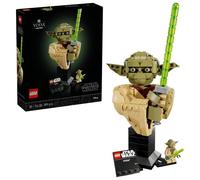 LEGO Star Wars 75438 Yoda Bust - Display Model Kit for Adults w/Green Lightsaber & Collectible Jedi Master Minifigure - DIY Shelf or Room Decor - Gift Idea for Attack of The Clones Fans