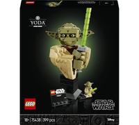 LEGO Star Wars Busto de Yoda 75438 | Set para adultos, busto de Yoda con espada láser y minifigura, decoración de la estantería, regalo de cumpleaños, 399 piezas