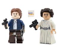 LEGO Star Wars: combo de minifigura Han Solo y princesa Leia