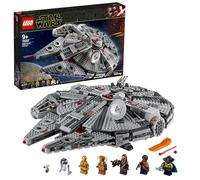 LEGO Star Wars Halcón Milenario Nave Estelar de Juguete con Minifiguras R2-D2, Chewbacca y Lando, Regalo para Niños, Niñas de 9 Años o Más y Fans de la Película El Ascenso de Skywalker 75257