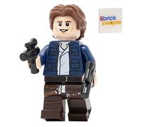 Lego Star Wars: Han Solo Minifigure with Wavy Hair and Twin Pistols - from Slave One 20th Anniversary Set (75243)