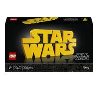 LEGO Star Wars Logotipo de Star Wars para Construir 75407 | Set para adultos, maqueta 3D del logotipo coleccionable, decoración para hogar y oficina, regalo de cumpleaños, 700 piezas
