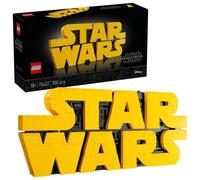 LEGO Star Wars 75407 Logotipo de Star Wars para Construir - Maqueta 3D de Colección para Adultos - Decoración para Hogar y Oficina - Regalo para Hombres, Mujeres, Adolescentes y Fans