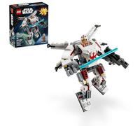 LEGO Star Wars Luke Skywalker X-Wing Mech, figura de acción de Star Wars para construir con juguete Luke Skywalker, juego de construcción coleccionable para niños, regalo creativo de Star Wars para