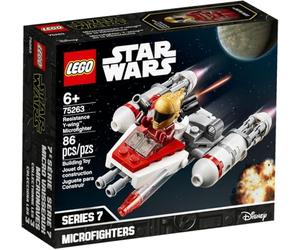 LEGO Star Wars - Microfighter: Ala-Y de la Resistencia, Juguete de la Película Guerra de las Galaxias Episodio 9, con Torreta Giratoria, Incluye Minifigura de Zorii Bliss (75263)
