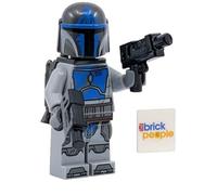 LEGO Star Wars: Minifigura de guerrero leal mandaloriano con pistolas gemelas y capa