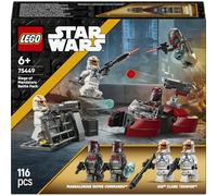 LEGO Star Wars Pack de Combate: Asedio de Mandalore 75449 | Juguetes para niños de 6+ años, figuras de acción, moto speeder, 4 minifiguras y blásters, regalo de cumpleaños, 116 piezas