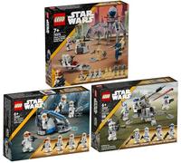 Lego Star Wars Set: 75372 Clone Trooper & Battle Droid Battle Pack, 75359 Clone Trooper der 332th Companie Battle Pack & 75345 501st Clone Troopers Battle Pack