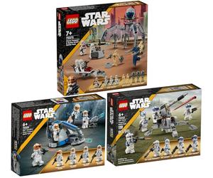 Lego Star Wars Set: 75372 Clone Trooper & Battle Droid Battle Pack, 75359 Clone Trooper der 332th Companie Battle Pack & 75345 501st Clone Troopers Battle Pack