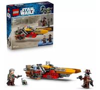 LEGO Star Wars 75437 Speeder de Cobb Vanth - Moto de Juguete con Minifiguras de Cobb Vanth y Cad Bane con Blásters y Mochila Propulsora - Regalo para Niños de 7+ Años y Fans de The Mandalorian