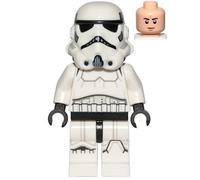 LEGO Star Wars Stormtrooper (casco moldeado dual) Minifigura de 75300 (equipado)