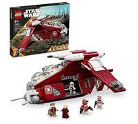LEGO Star Wars: The Clone Wars Coruscant Guard Gunship 75354 - Juguete de Star Wars para construir para niños de 9 años, idea de regalo para fanáticos, incluyendo el canciller Palpatine, Padme y 3