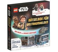 LEGO® Star Wars(TM) - Rätselbox für Weltraumhelden - Han Solos und Chewies Abenteuer: mit 2 Minifiguren "Han Solo und Chewie", 3D-Szene, Rätselbuch, Triviabuch
