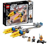 LEGO - Star Wars Vaina de Carreras de Anakin Edición 20 Aniversario, Juguete de Construcción de Nave de Carreras de Skywalker del Episodio I, Incluye Minifigura de Luke Skywalker (75258)