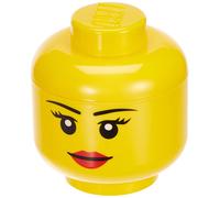 LEGO STORAGE HEAD (MINI) - GIRL - Polypropylene Storage Box with Lid for Kids' T