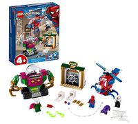 LEGO Super Heroes - Amenaza de Mysterio, Set de Construcción, incluye Helicóptero de Juguete y Minifiguras de Spider-man, Spider-girl y Mysterio (76149)