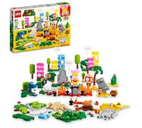 LEGO Super Mario Creativity Toolbox Maker Set 71418 Crea tus propios niveles con figuras Construcciones de hierba, desierto y lava Curso inicial