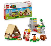 LEGO Super Mario De Acampada con el Capitán Toad - Juego Interactivo con 3 Figuras Inc. Goomba - Tienda de Campaña y Puente Que Se Derrumba - Regalo Gamer para Niños y Niñas de 6+ Años 72040