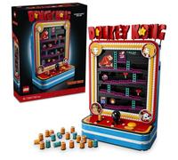 LEGO Super Mario Máquina Recreativa de Donkey Kong - Kit de Maqueta 3D para Adultos con Joystick y Barriles - Decoración del Cuarto de Juegos - Regalo para Gamers y Fans de Juegos Arcade - 72051