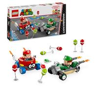 LEGO Super Mario: Mario Kart - Baby Mario vs. Baby Luigi Toy Set, with 2 Collectible Nintendo Character Figures and 2 Cars, Birthday Gift Idea for 8 Plus Year Old Boys, Girls and Gamers 72034