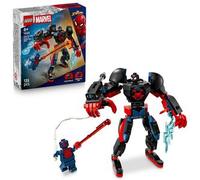 LEGO | Marvel Armadura Robótica de Miles Morales vs. Spider-Man 2099 - Superhéroes de Juguete - Figura de Acción, 2 Minifiguras y Ráfagas de Energía Arácnida - Regalo para Niños de 6+ Años - 76337