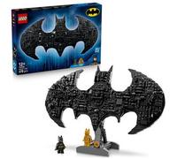 LEGO DC Logotipo de Batman - Juguete de Superhéroes con 2 Minifiguras Coleccionables - Maqueta 3D y Decoración de Pared - Regalo para Niños y Adolescentes de 12+ Años Fans de Las Películas 76330