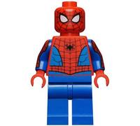LEGO Superhéroes: Spiderman con brazos impresos, batalla web y capa roja.