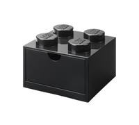 LEGO- Tavitoys, Desk Brick Drawer 4 Negro Juguetes para apilar y encajar, liso, Color, pequeño (Room Copenhagen 40201733)