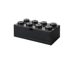 LEGO- Tavitoys, Desk Brick Drawer 8 Negro Juguetes para apilar y encajar, Color, grande (Room Copenhagen 40211733)
