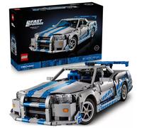 LEGO Technic Coche Nissan Skyline GT-R (R34) de 2 Fast 2 Furious - Kit de Maqueta de Coche para Adultos - Función de Derrape, Dirección, Suspensión y Motor de 6 Cilindros - Regalo para Hombres 42210