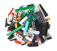 Lego Technic Bloques de construcción multicolor - 100 piezas Liftarms perforado barras cruzadas - Piezas técnicas para construcciones creativas