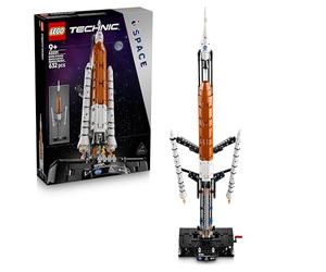 LEGO Technic Cohete del Sistema de Lanzamiento Espacial NASA Artemis - Cohete Espacial de Juguete con 4 Astronautas y Función de Propulsión - Regalo para Niños y Niñas de 9+ Años - 42221
