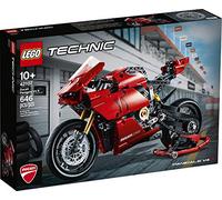 LEGO 42107 Technic Ducati Panigale V4 R, Moto de Juguete Roja, Maqueta para Construir y Decorar el Dormitorio, con Caja de Cambios y Suspensión, Idea de Regalo para Niños y Niñas a Partir de 10 Años