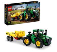 LEGO Technic, John Deere 9620R 4WD Tractor de Juguete con Remolque Basculante, Juegos de Granja de Estilo Clásico, Regalo para Niños y Niñas de 8 Años o Más, Maqueta de Vehículo Coleccionable 42136