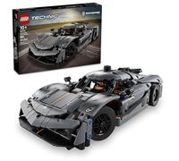 LEGO Technic Koenigsegg Jesko Absolut Grey Hypercar, juego de juguetes de construcción de autos deportivos para niños y niñas, coche de carreras para niños, kit de modelo para construir, juguete de