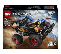 LEGO Technic Monster Jam Grave Digger Fuego y Hielo 42219 | Juguetes para niños de 7+ años, camión de carga manual, coche de carreras, regalo de cumpleaños, 263 piezas